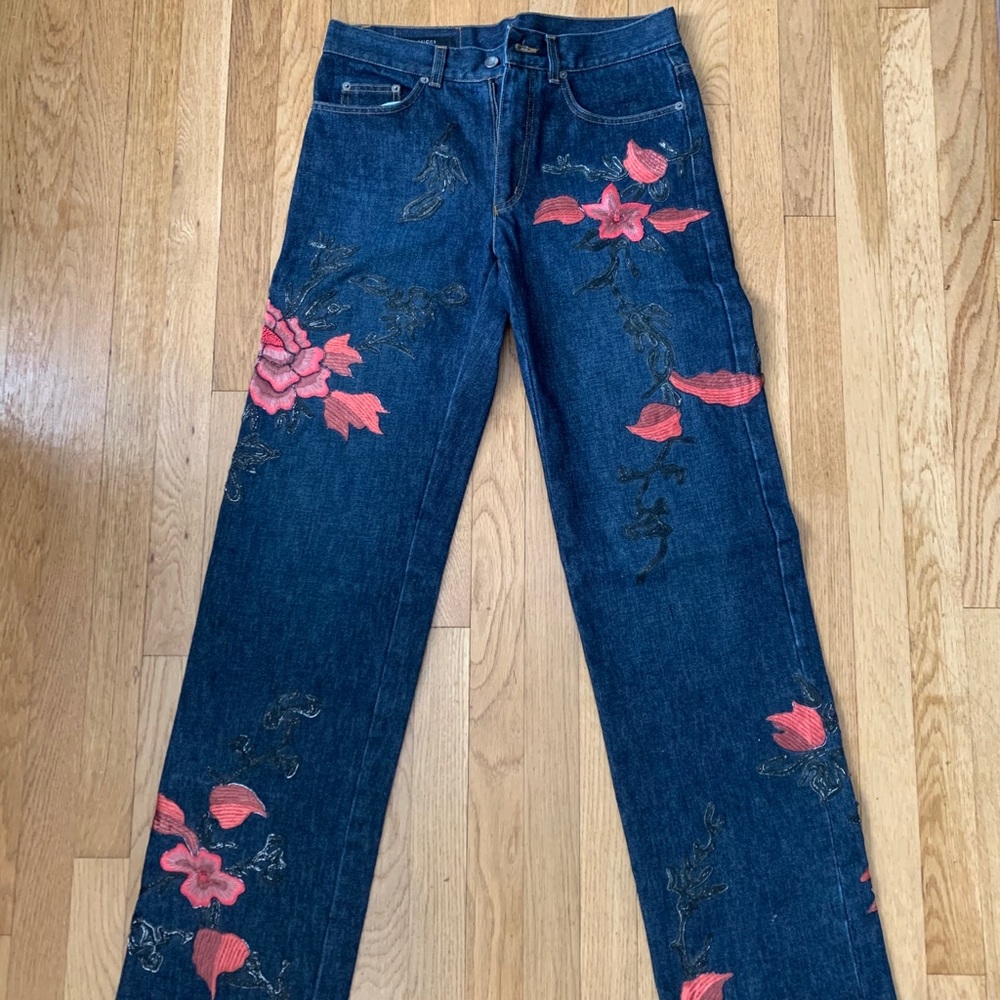 Gucci :: Tom Ford :: Vintage floral jeans, 1999